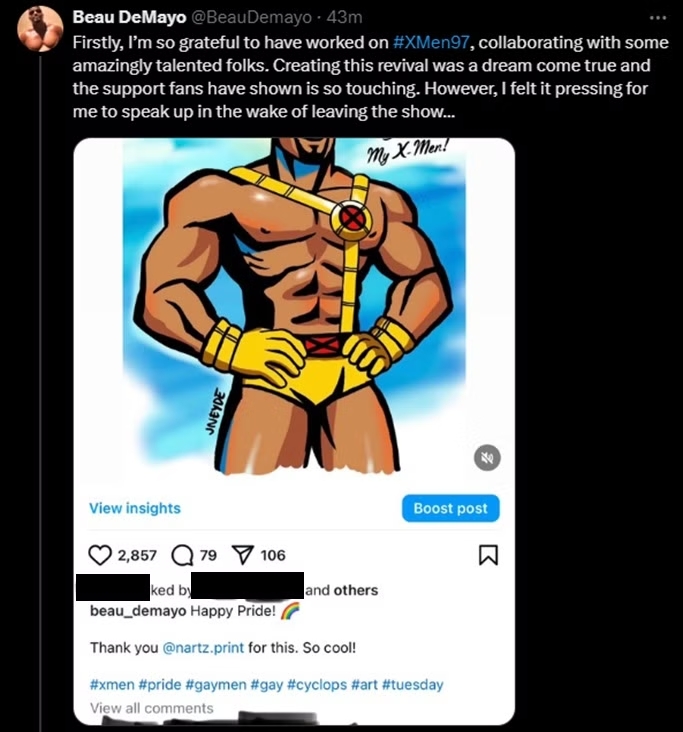 DETALLES DEL ESCANDALOSO DESPIDO DEL SHOWRUNNER DE XMEN ‘97