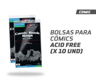 Bolsas para cómic Acid Free (Pack X 10 Unidades)