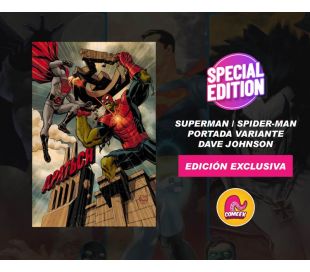 Superman Spiderman - Portada exclusiva Dave Johnson