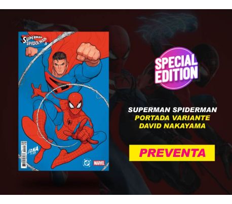 Superman Spiderman - Portada variante David Nakayama (PREVENTA)