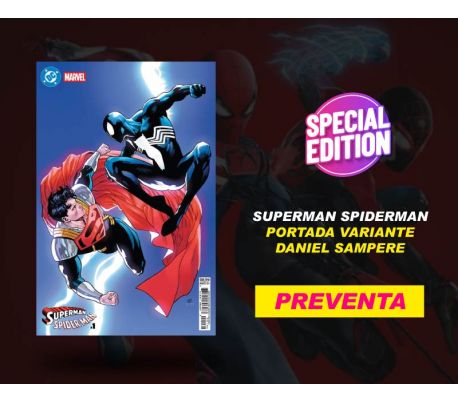 Superman Spiderman - Portada variante Daniel Sampere (PREVENTA)