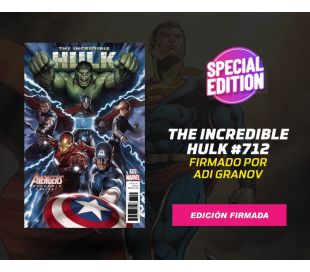 The Incredible Hulk número 712 firmado por Adi Granov Portada Variante