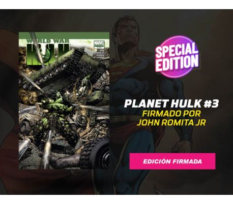 Wolrd War Hulk número 3 Firmado por John Romita Jr