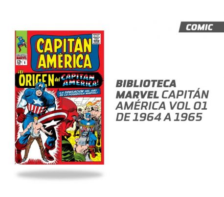 BIBLIOTECA MARVEL CAPITÁN AMÉRICA NUM. 01 DE 1964 A 1965