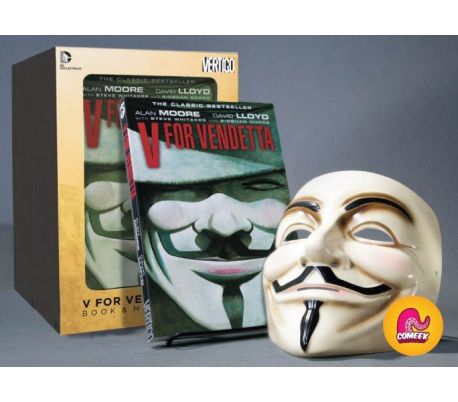 V For Vendetta Mask and Book Set