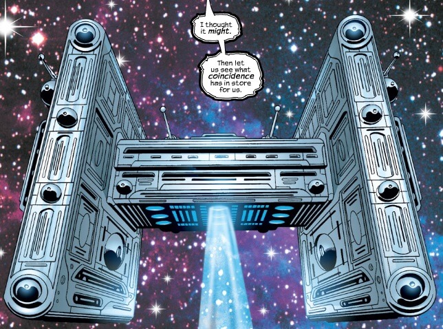 la nave de la escena post creditos de Thor Ragnarok